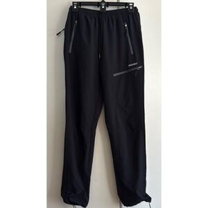 Mocoly‎ Black Jogger Pants | Zipper Pockets & Drawstring Waist | Size Small
